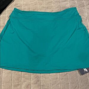 NWT Green Lands End Women's swim skirt -Size 8